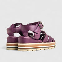 Dimato Ladies Leather Comfort Sandal 002.8454 Purple DS229