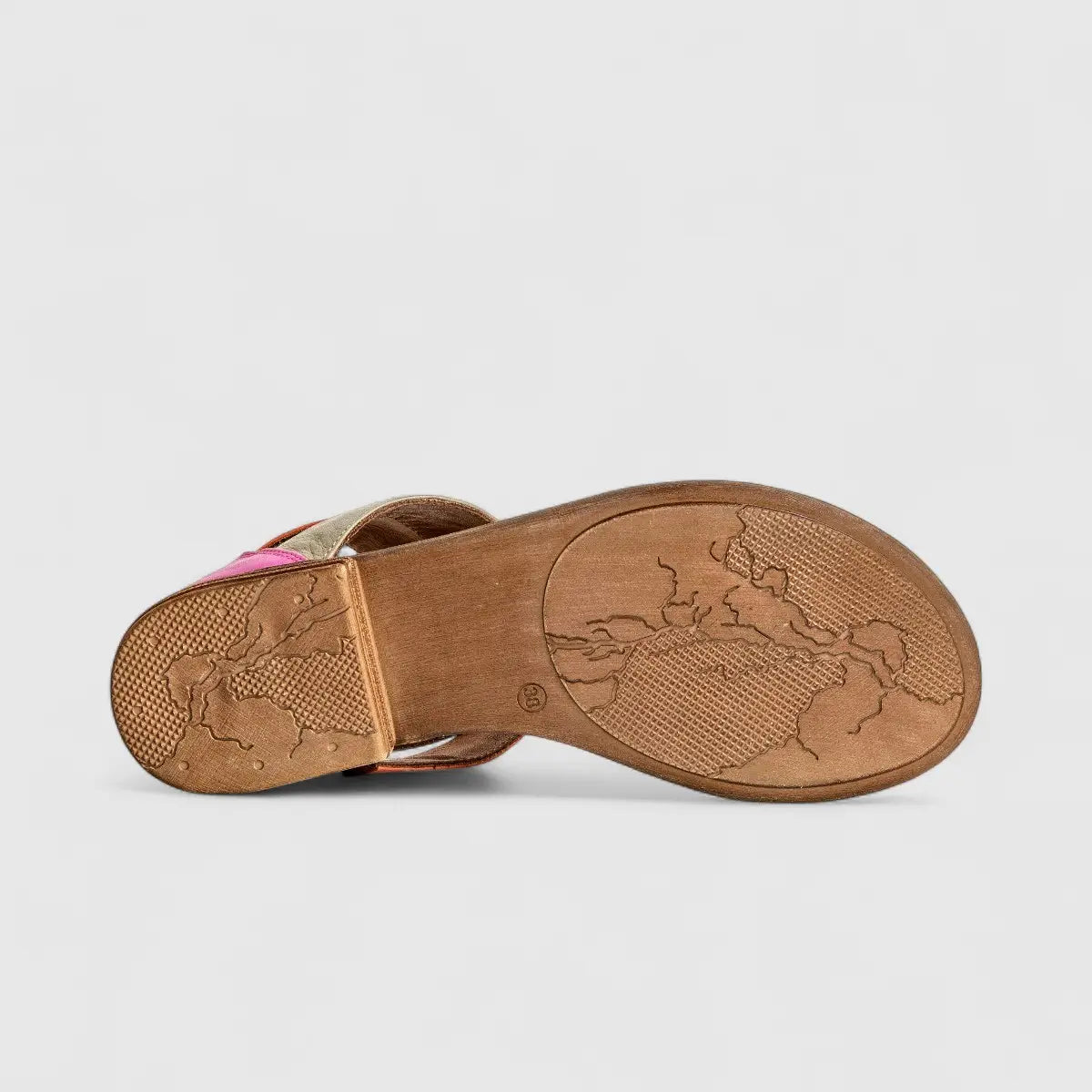 Dimato Ladies Leather Comfort Sandal 002.8548 Multi DS232