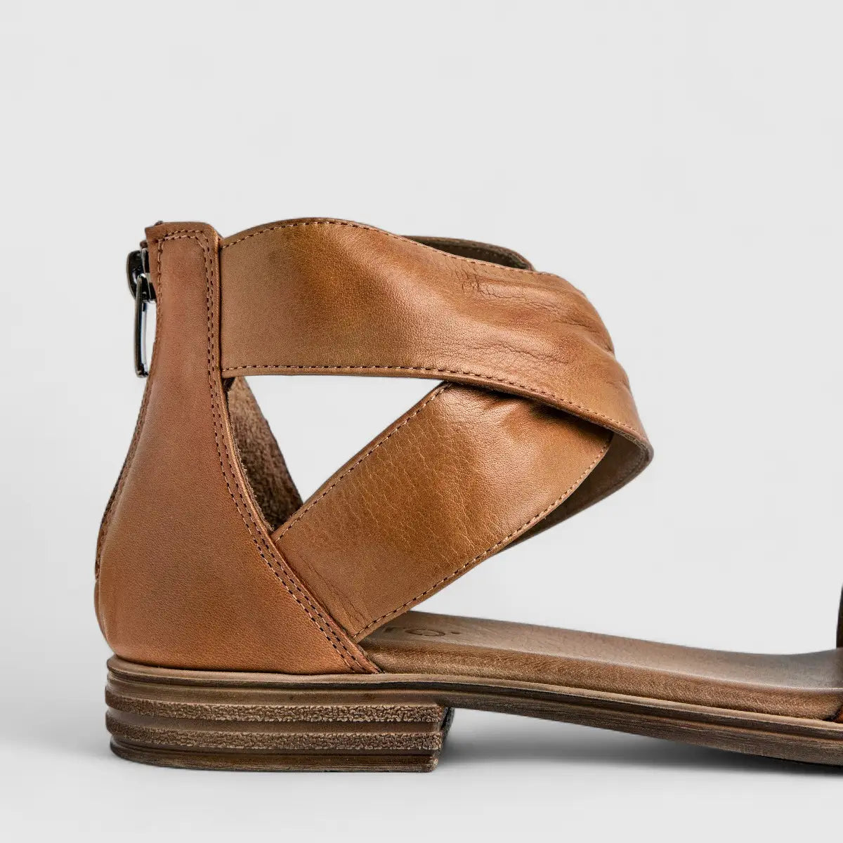 Dimato Ladies Leather Comfort Sandal 002.8548 Tan DS231