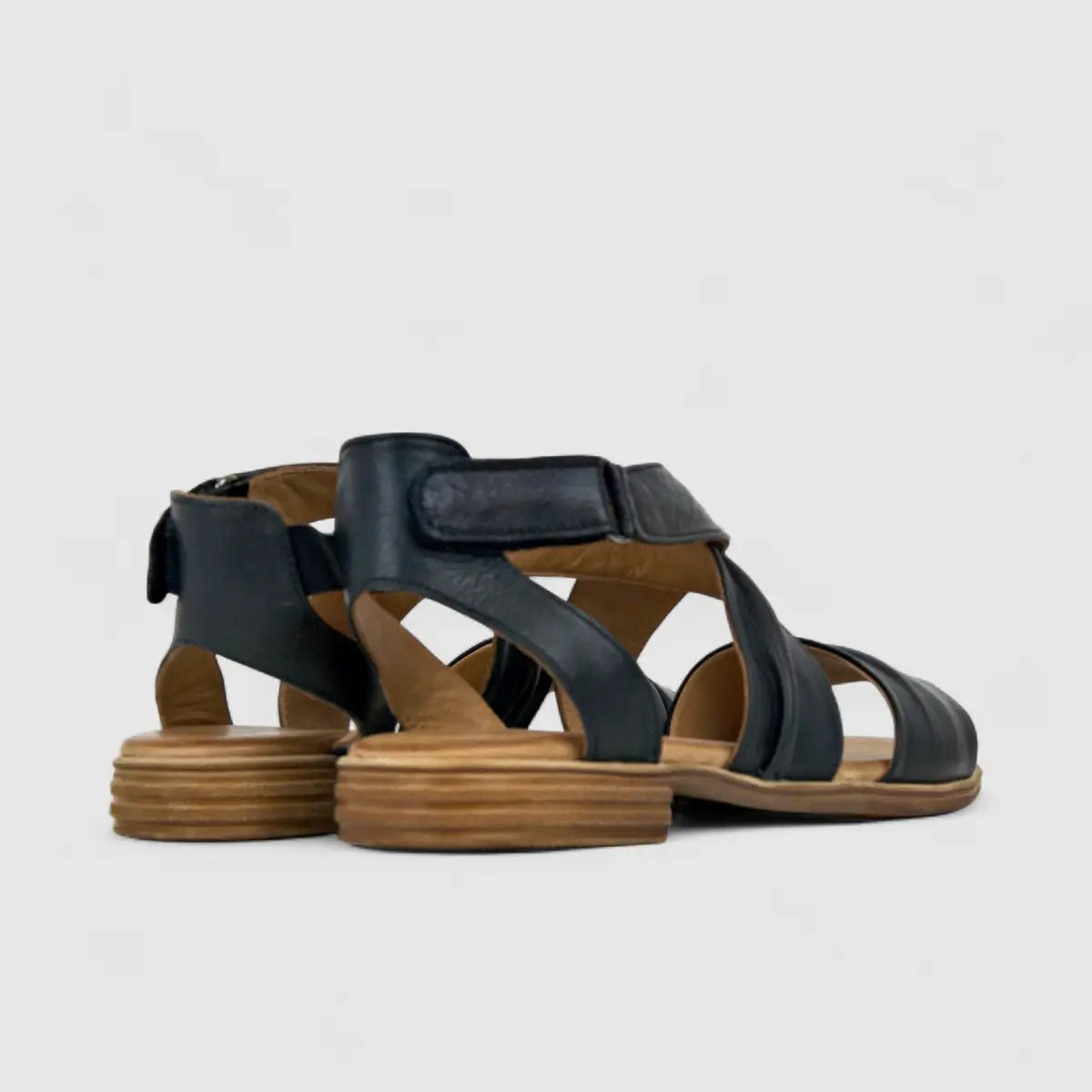 Dimato Ladies Leather Comfort Sandal 002.8617 Black DS233