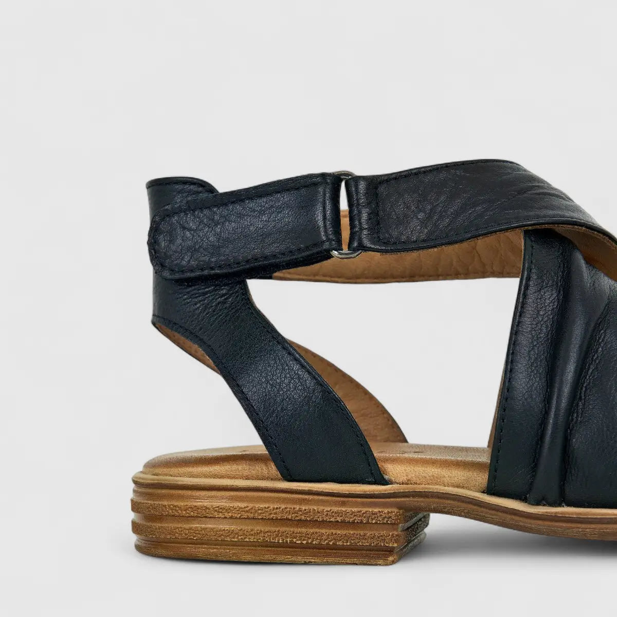 Dimato Ladies Leather Comfort Sandal 002.8617 Black DS233