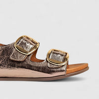 Dimato Ladies Leather Comfort Sandal 080.24496 Gold DS218