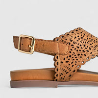 Dimato Ladies Leather Comfort Sandal 080.24497 Tan DS216