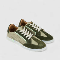 Dimato Ladies Leather Comfort Sneaker 130.2007 White/Green  DS241