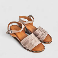 Dimato Ladies Leather Comfort Wedge Sandal 118.808 Beige DS220