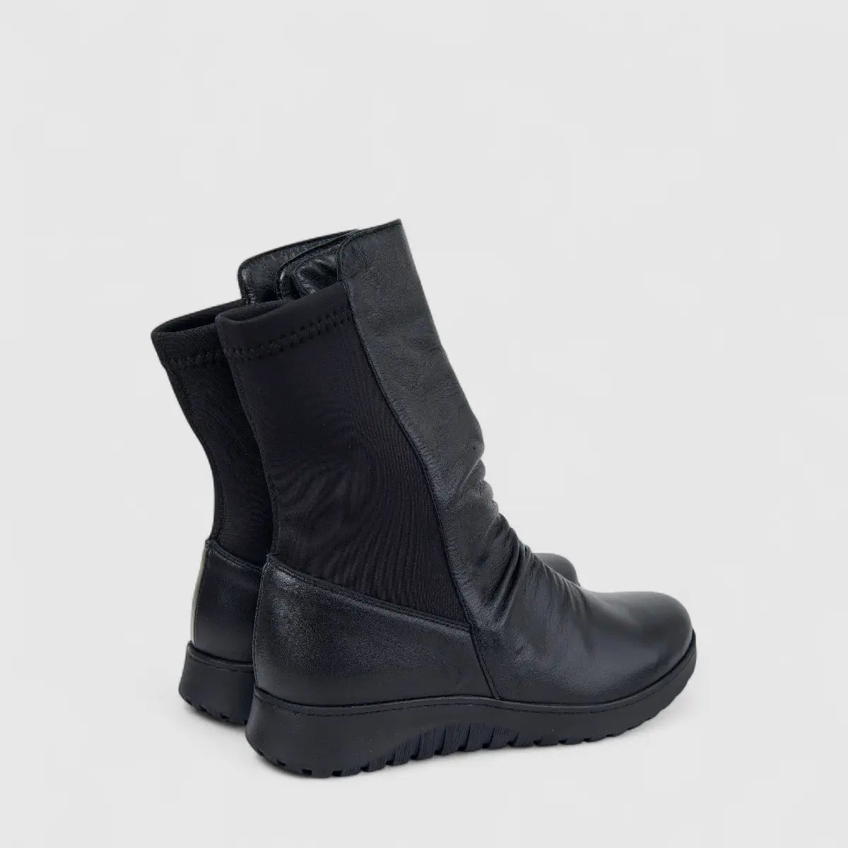 Dimato Ladies Leather Comfort Mid Calf Boot 015.5018-SK Black DM83