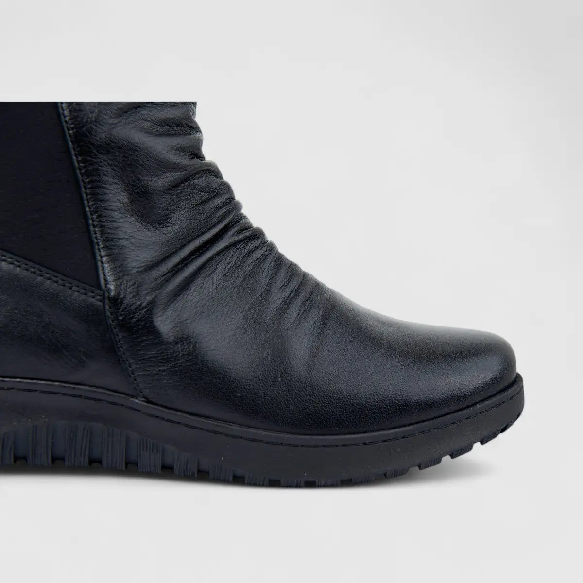 Dimato Ladies Leather Comfort Mid Calf Boot 015.5018-SK Black DM83