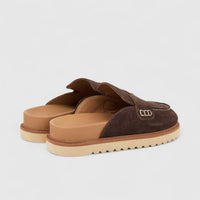 Dimato Ladies Suede Comfort Clog 127.23026 Chocolate DS240