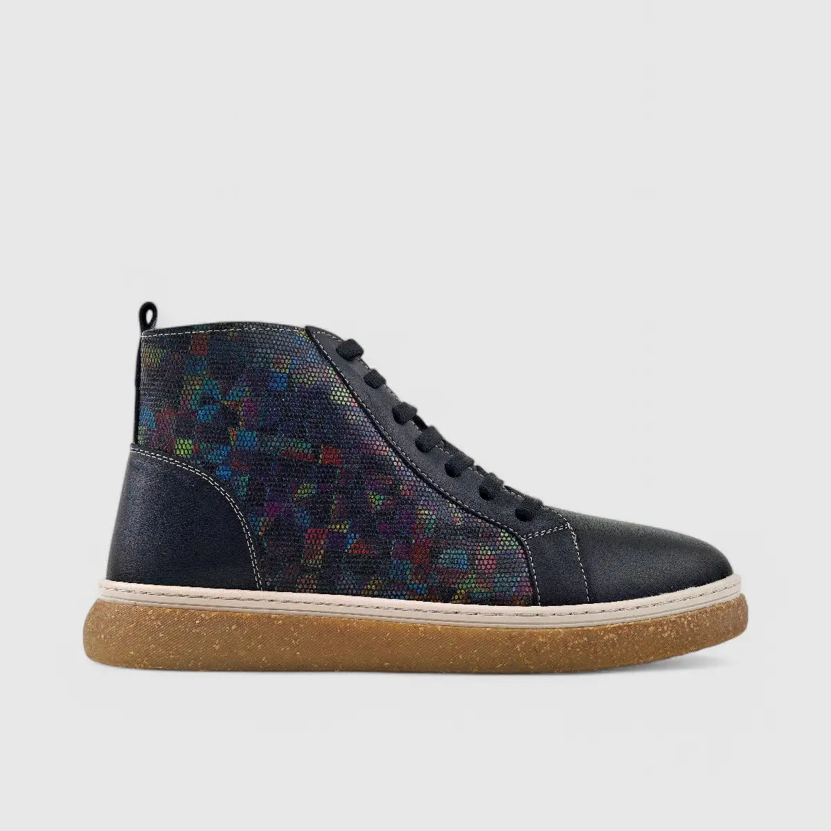 Dimato Leather Casual Boot Black Multi 003.1216 Boots | familyshoecentre