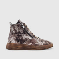 Dimato Leather Casual Boot Olive Brown Multi 003.1803 Boots | familyshoecentre