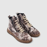 Dimato Leather Casual Boot Olive Brown Multi 003.1803 Boots | familyshoecentre
