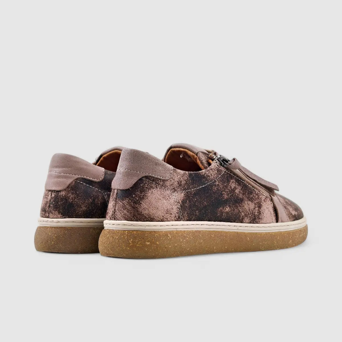 Dimato Leather Casual Sneaker Brown 003.1800 Sneakers | familyshoecentre