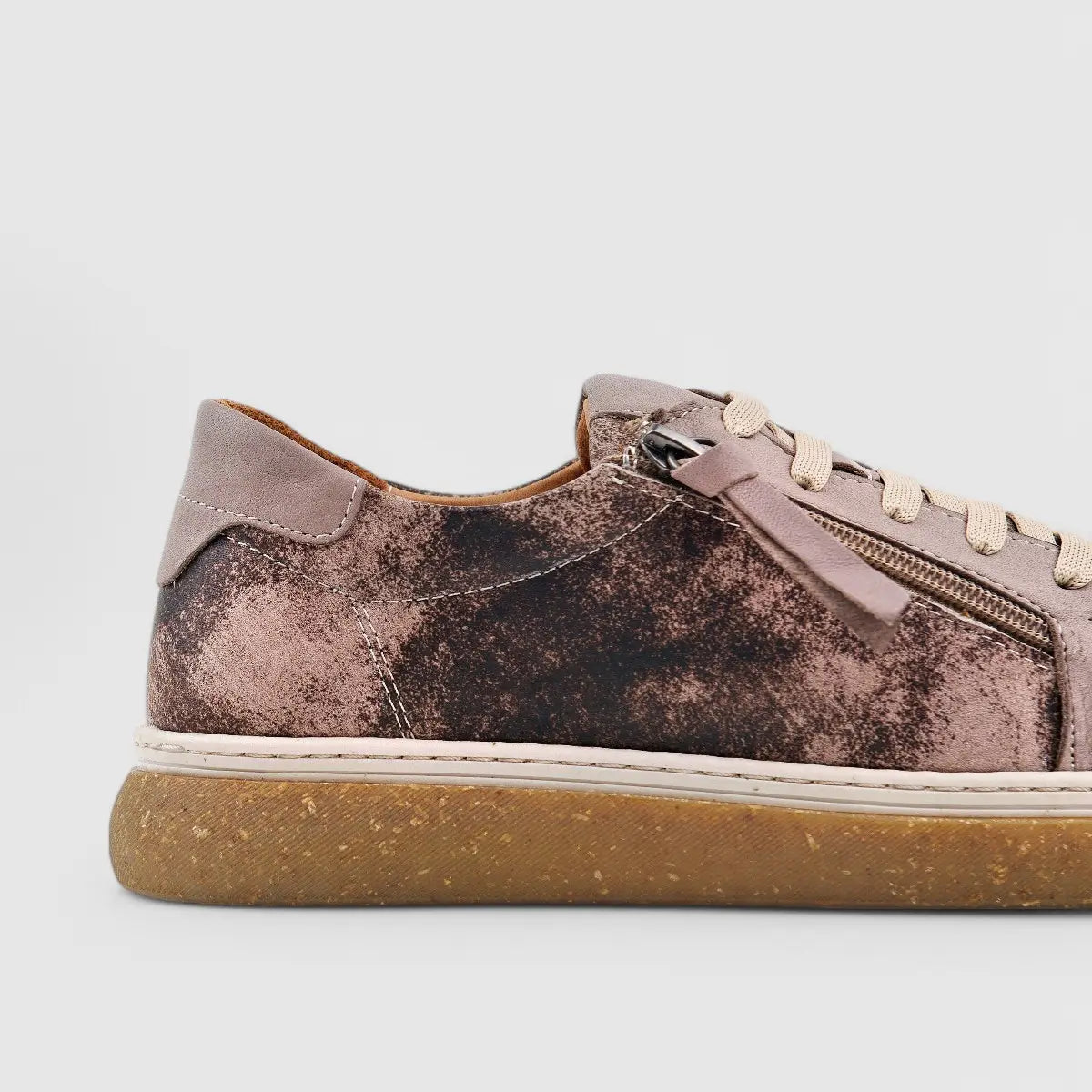 Dimato Leather Casual Sneaker Brown 003.1800 Sneakers | familyshoecentre