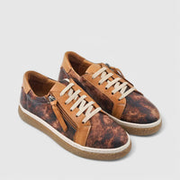 Dimato Leather Casual Sneaker Tan 003.1800 Sneakers | familyshoecentre