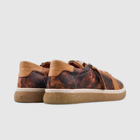 Dimato Leather Casual Sneaker Tan 003.1800 Sneakers | familyshoecentre