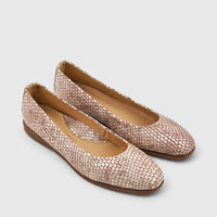Dimato Leather Comfort Wedge Beige 056.2220 Wedges | familyshoecentre