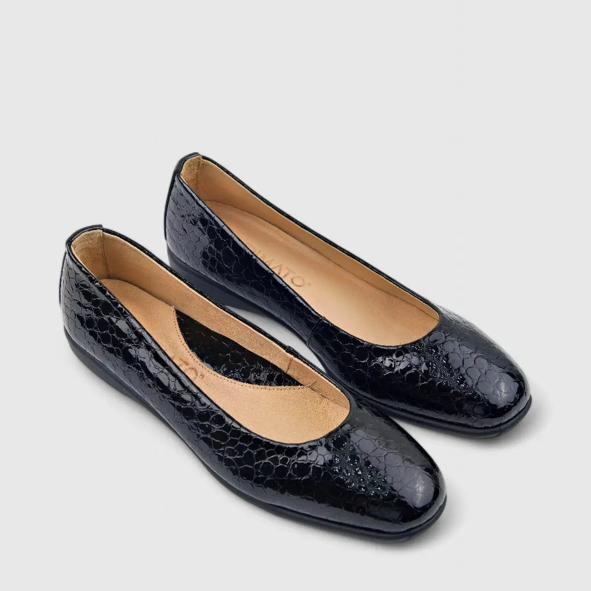 Dimato Leather Comfort Wedge Black 056.2220 Wedges | familyshoecentre