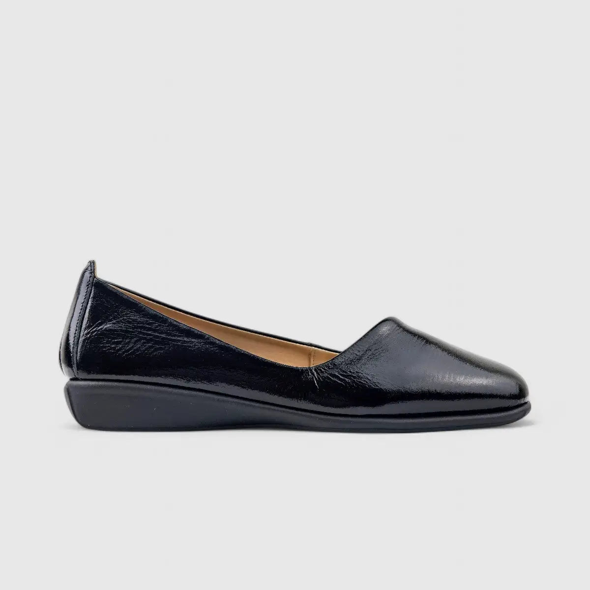 Dimato Leather Comfort Wedge Black 056.2223 Wedges | familyshoecentre