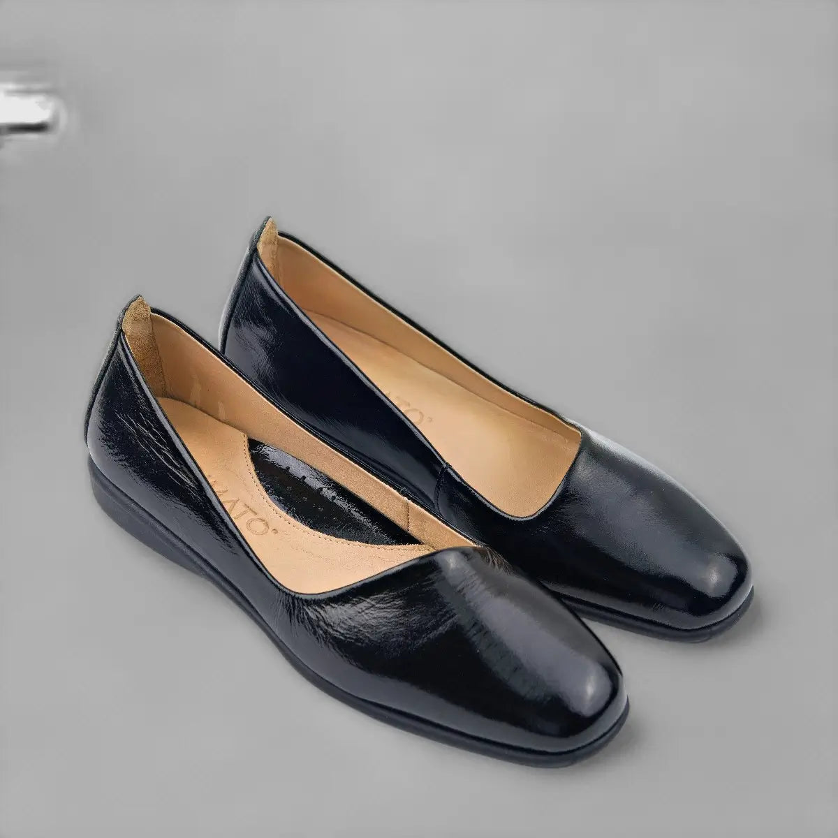 Dimato Leather Comfort Wedge Black 056.2223 Wedges | familyshoecentre