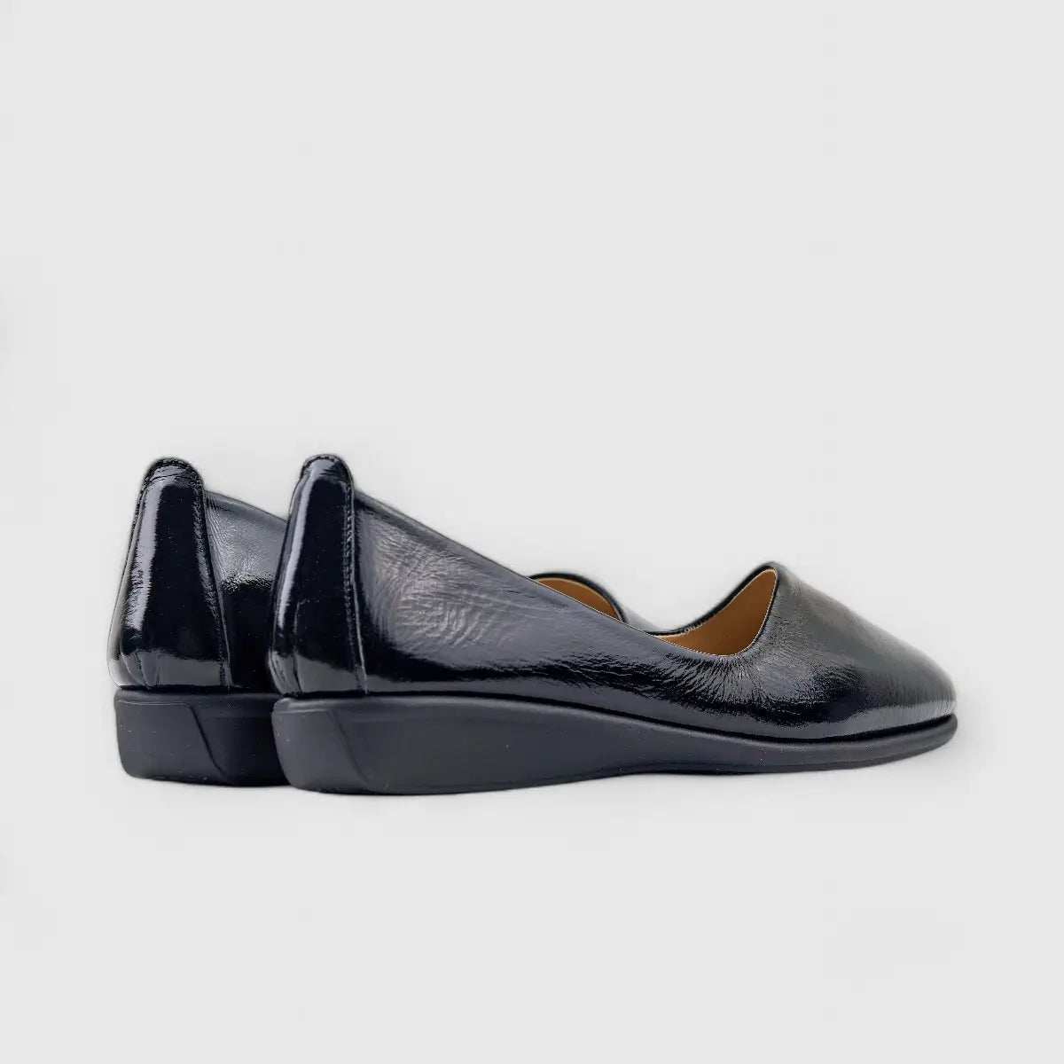 Dimato Leather Comfort Wedge Black 056.2223 Wedges | familyshoecentre