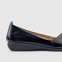 Dimato Leather Comfort Wedge Black 056.2223 Wedges | familyshoecentre