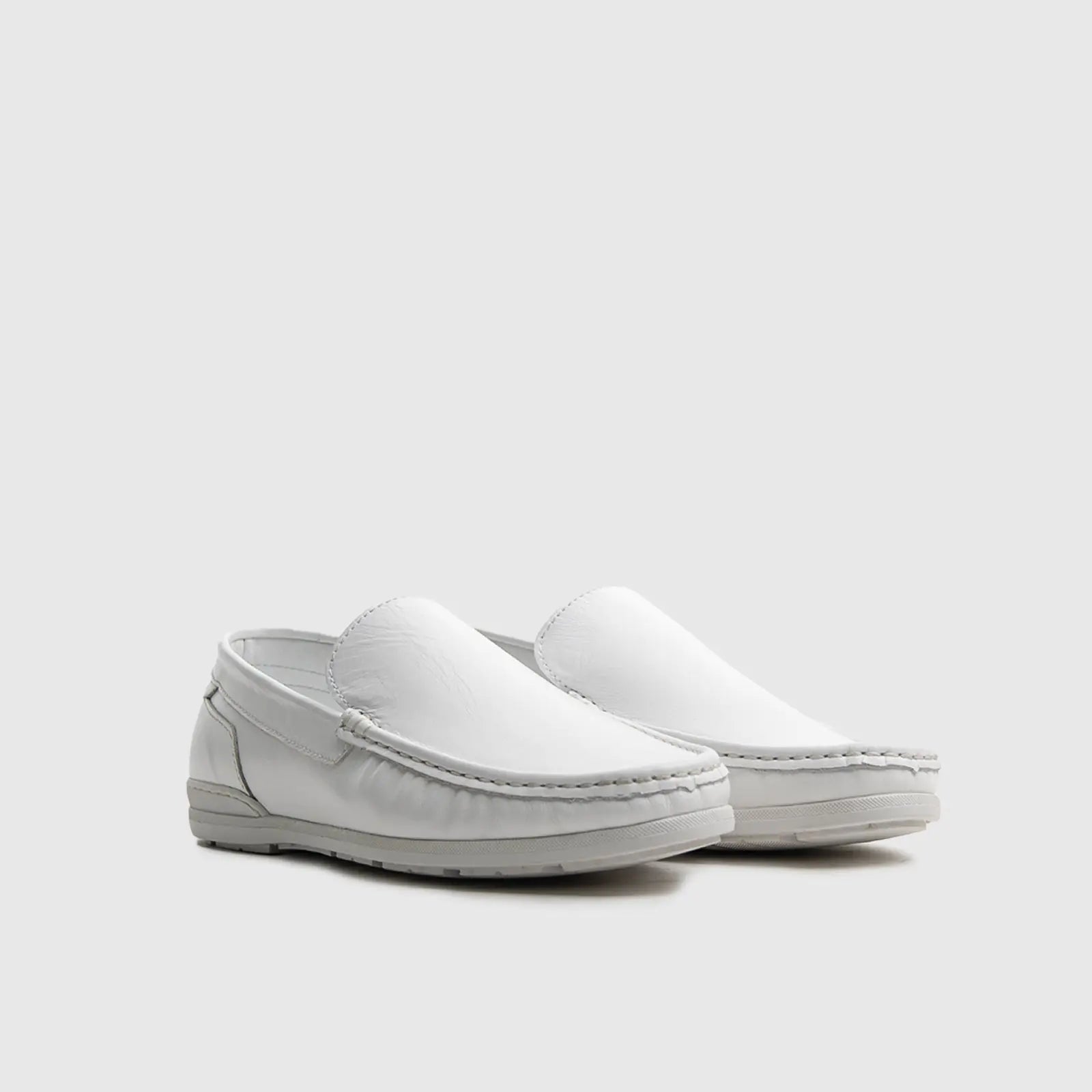 Dress Casual Loafer 13830 White Loafers | familyshoecentre