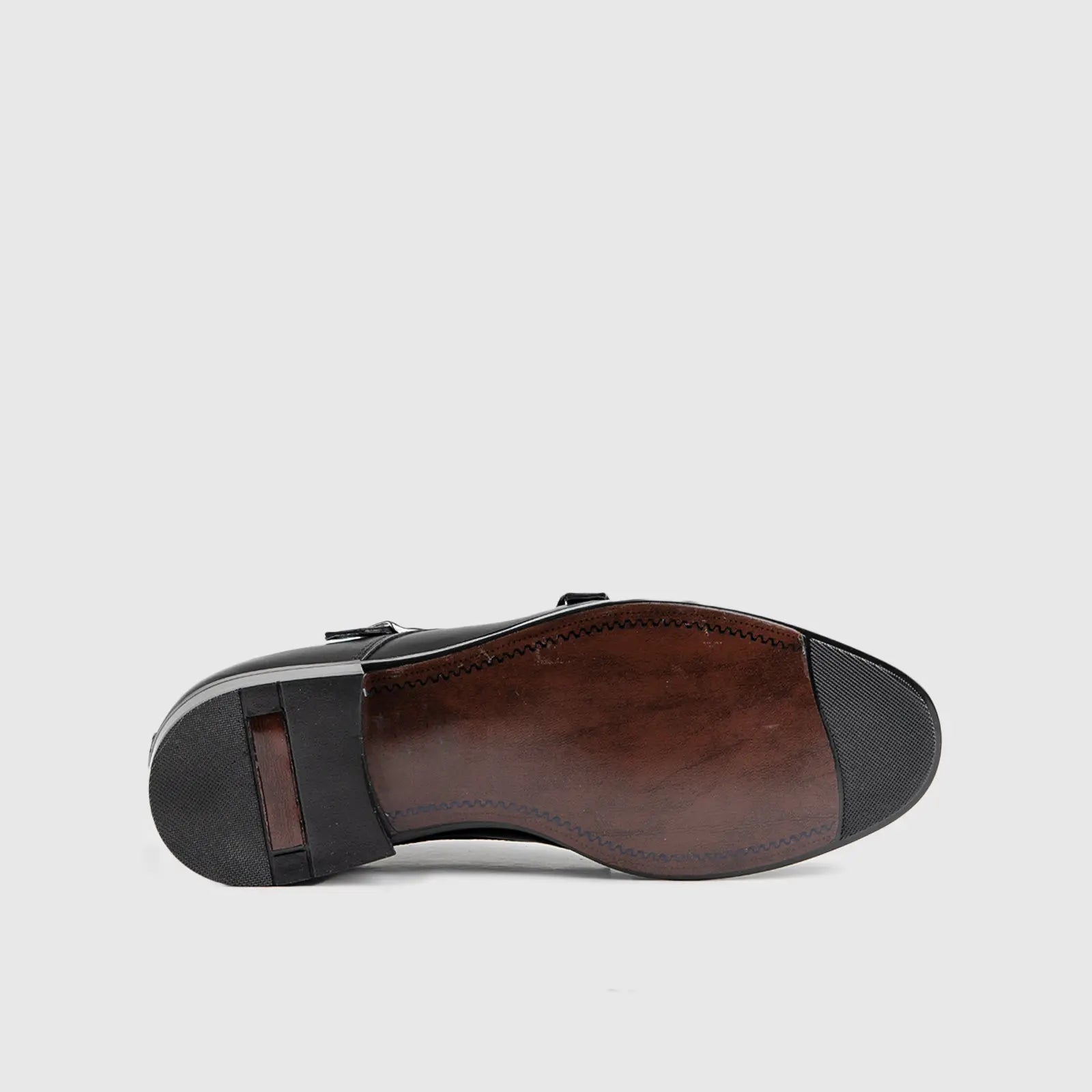 Dress Double Monk Loafers Black 9769/1 Oxfords | familyshoecentre