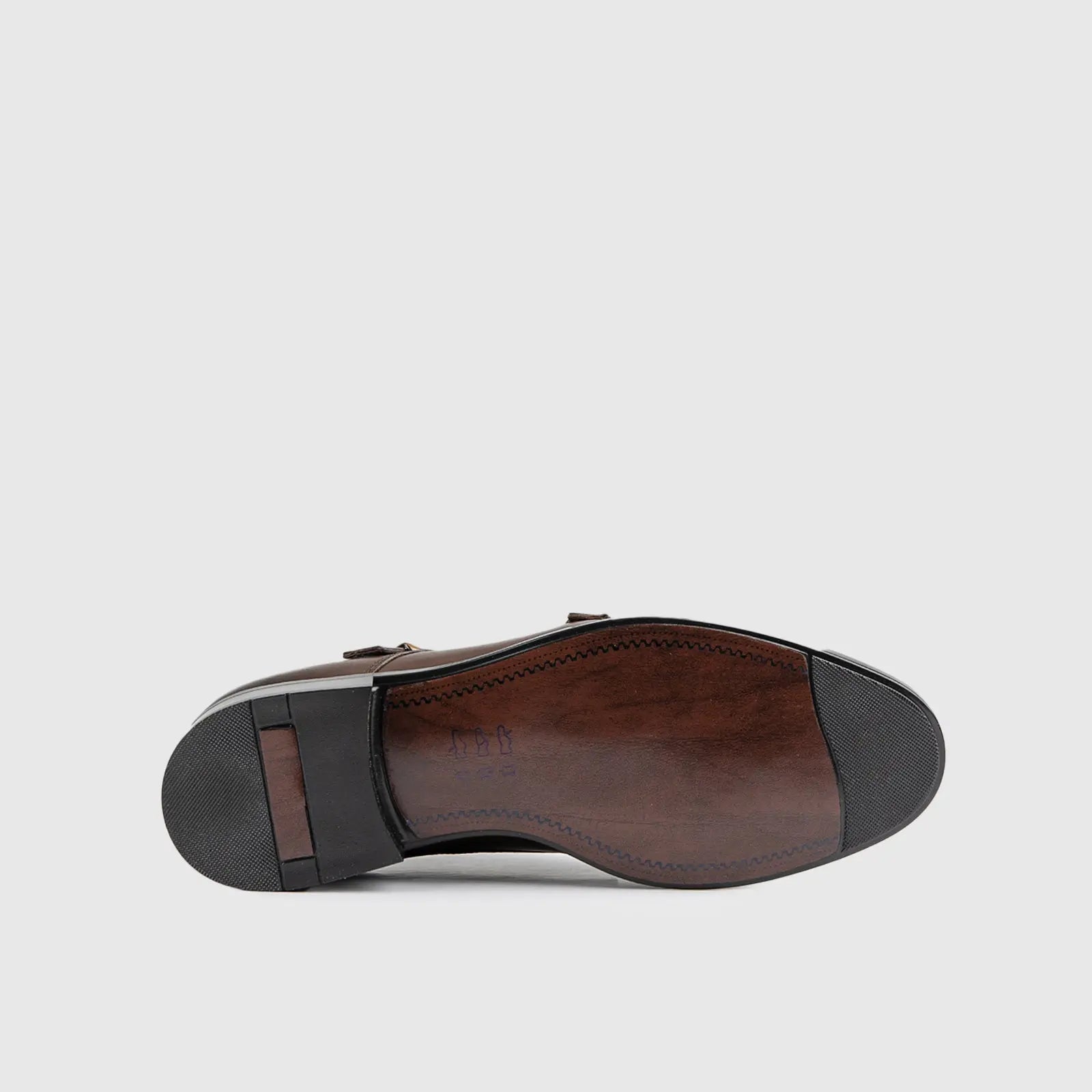 Dress Double Monk Loafers Brown 9769/2 Oxfords | familyshoecentre
