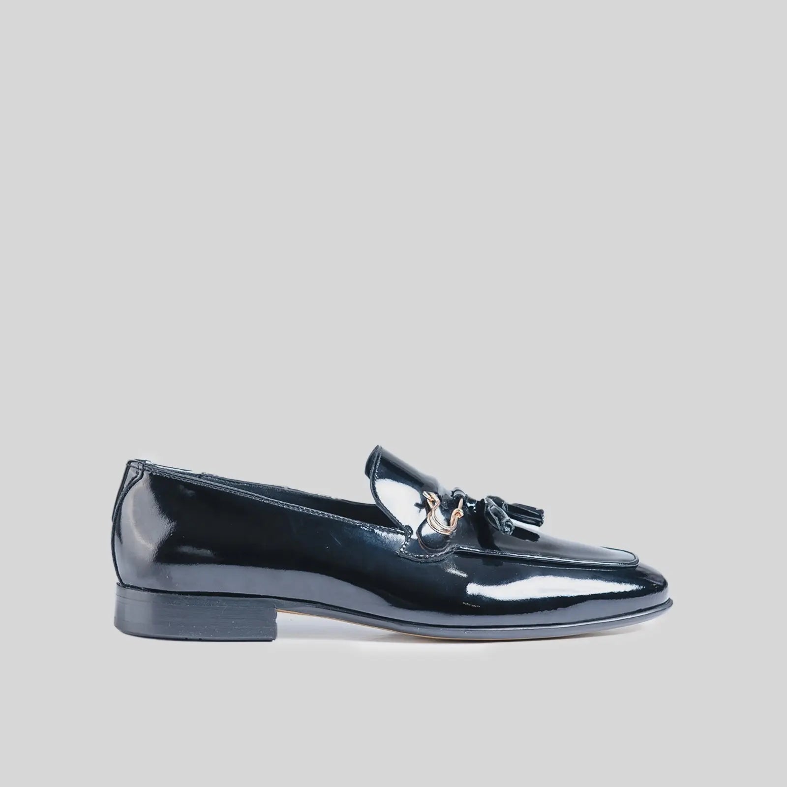 Dress Loafers 8525 Black Patent Gents | familyshoecentre