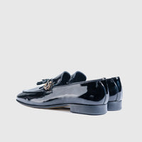 Dress Loafers 8525 Black Patent Gents | familyshoecentre
