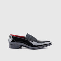 Dress Loafers Stingray Material Black EL024 Loafers | familyshoecentre