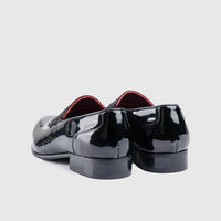 Dress Loafers Stingray Material Black EL024 Loafers | familyshoecentre