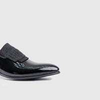 Dress Loafers Stingray Material Black EL024 Loafers | familyshoecentre