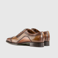 Dress Oxfords 44217 Brown/Tan Oxfords | familyshoecentre