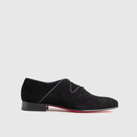 Dress Oxfords 6583 Black Suede Oxfords | familyshoecentre