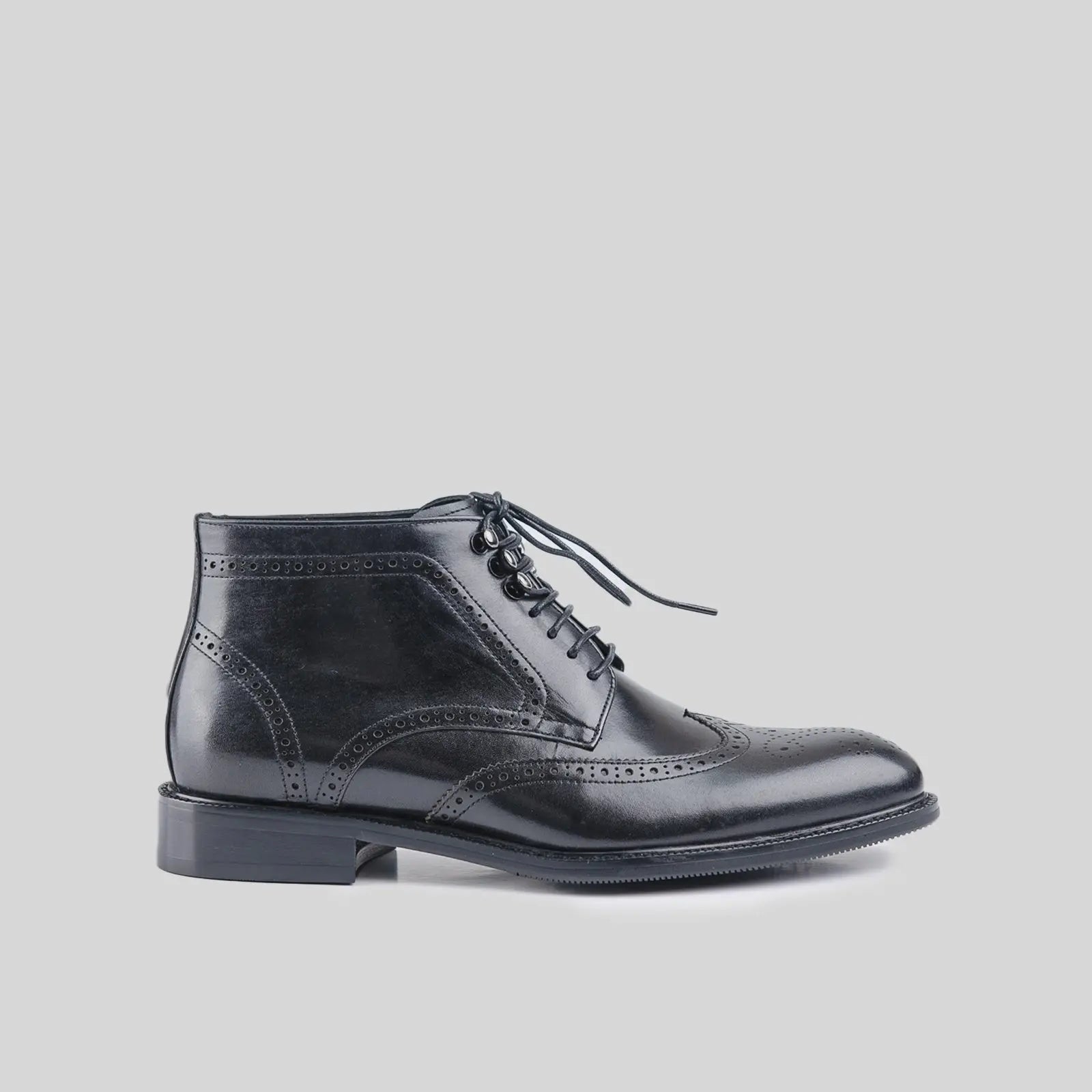 Dress Oxfords Boots Black EL002 Boots | familyshoecentre