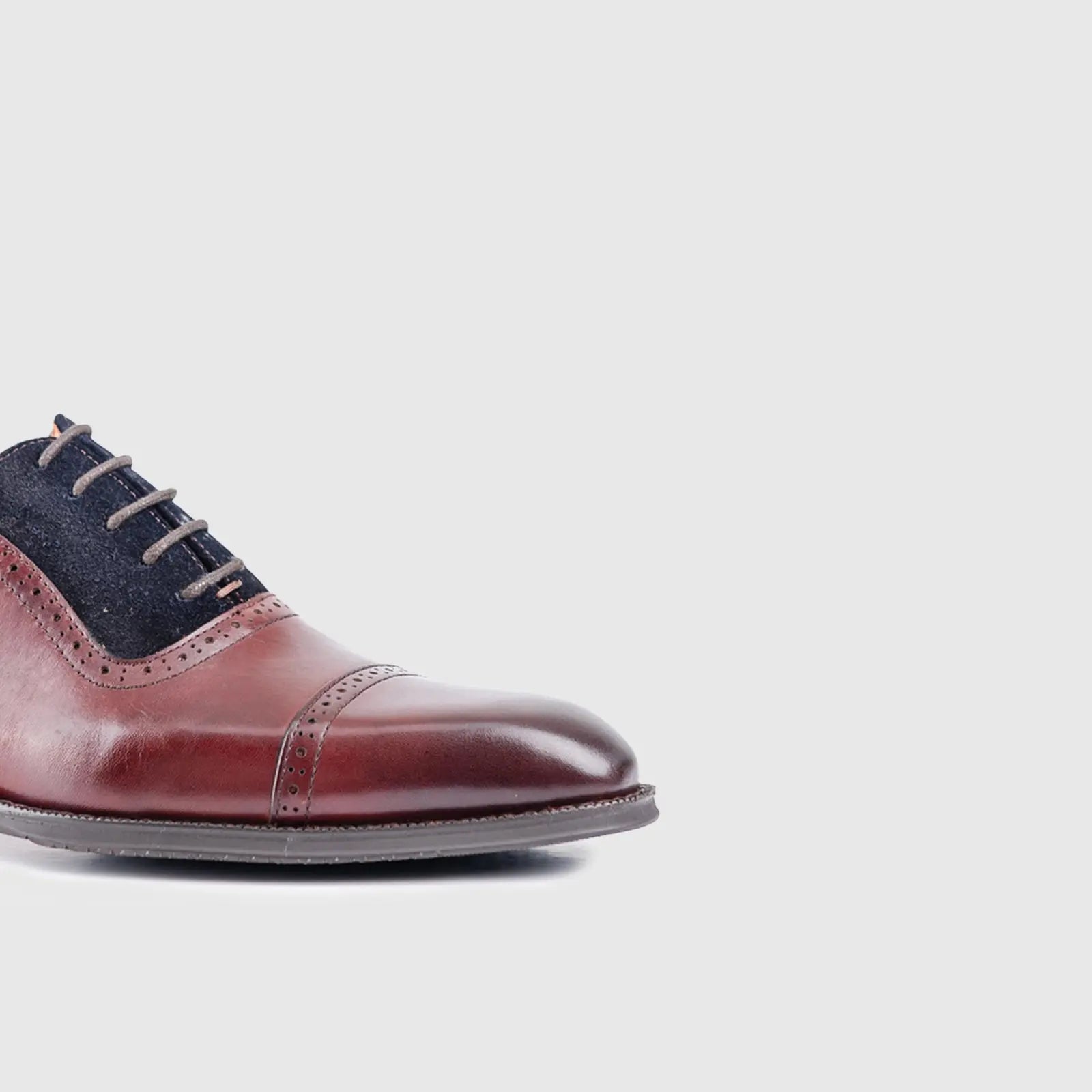 Dress Oxfords Burgandy /Navy EL007 Oxfords | familyshoecentre