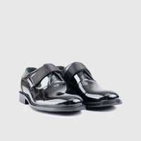Dress Single Strap Black Patent EL038 Loafers | familyshoecentre