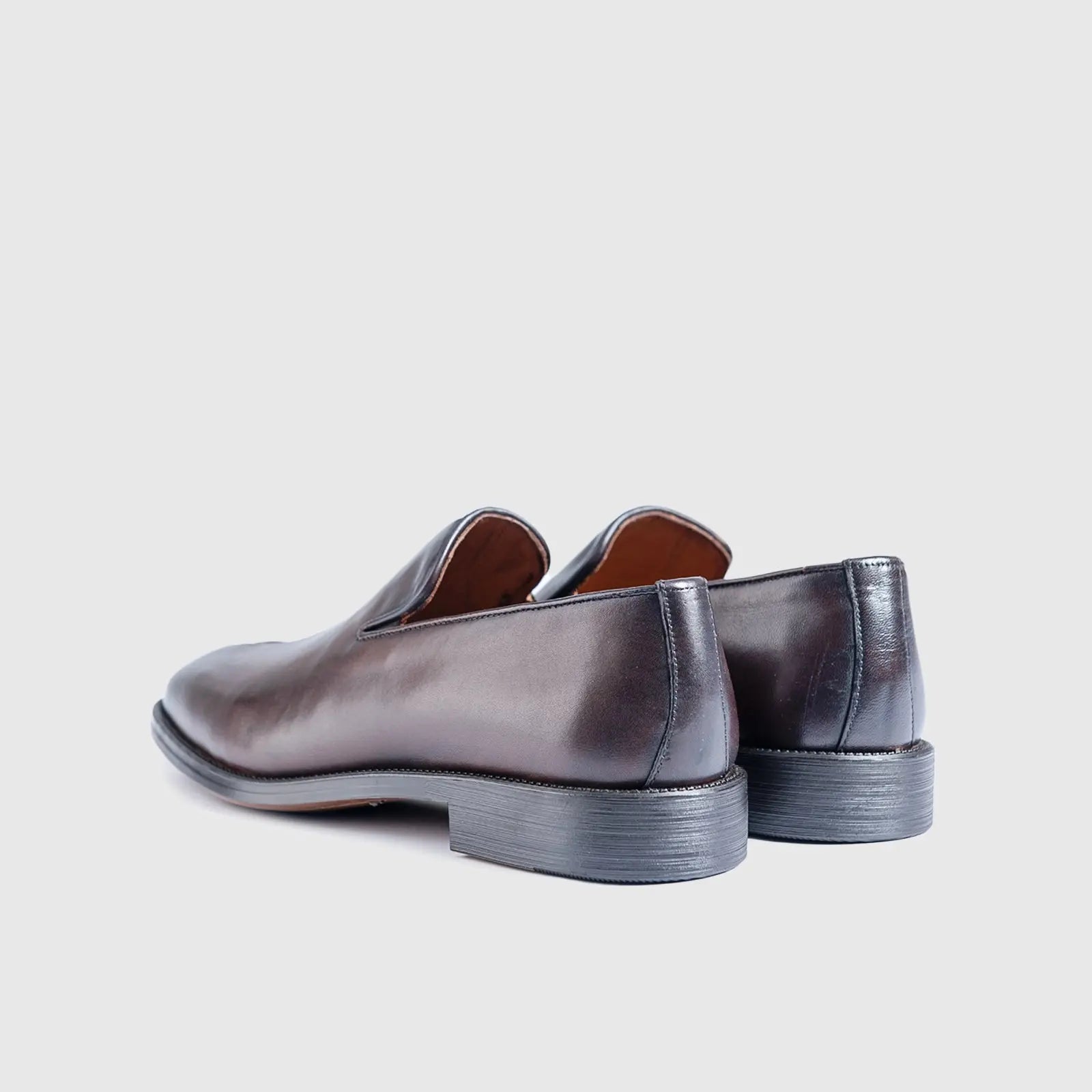 Dress Slip Ons 2-667 Brown Gents | familyshoecentre