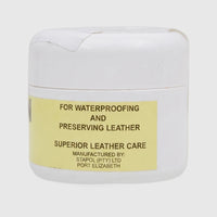 Dubbin By Staycraft 125ML leather care and waterproofing cream in a white plastic jar with a yellow label.