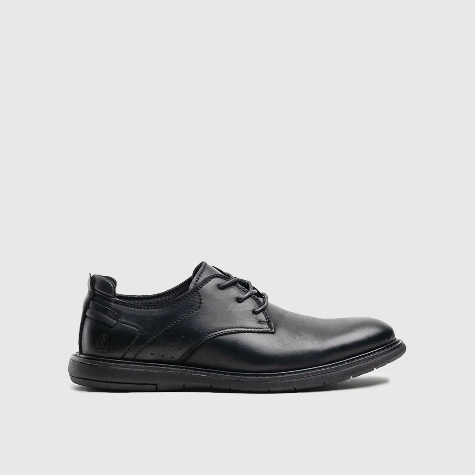 Dylan Casual Oxfords Black Waxy Oxfords | familyshoecentre