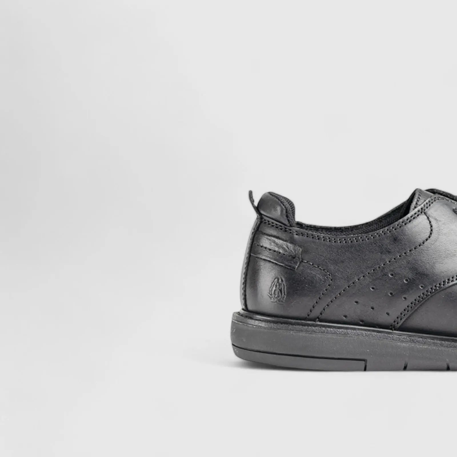 Dylan Casual Oxfords Black Waxy Oxfords | familyshoecentre