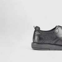 Dylan Casual Oxfords Black Waxy Oxfords | familyshoecentre