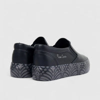 PC ladies Casual Slip On Sneaker PCL10930 Black/Grey PC359