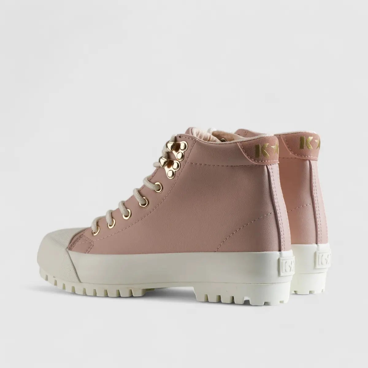 Caprio 2 Tone Statement Sneaker Boots Pink K11 Sneakers | familyshoecentre