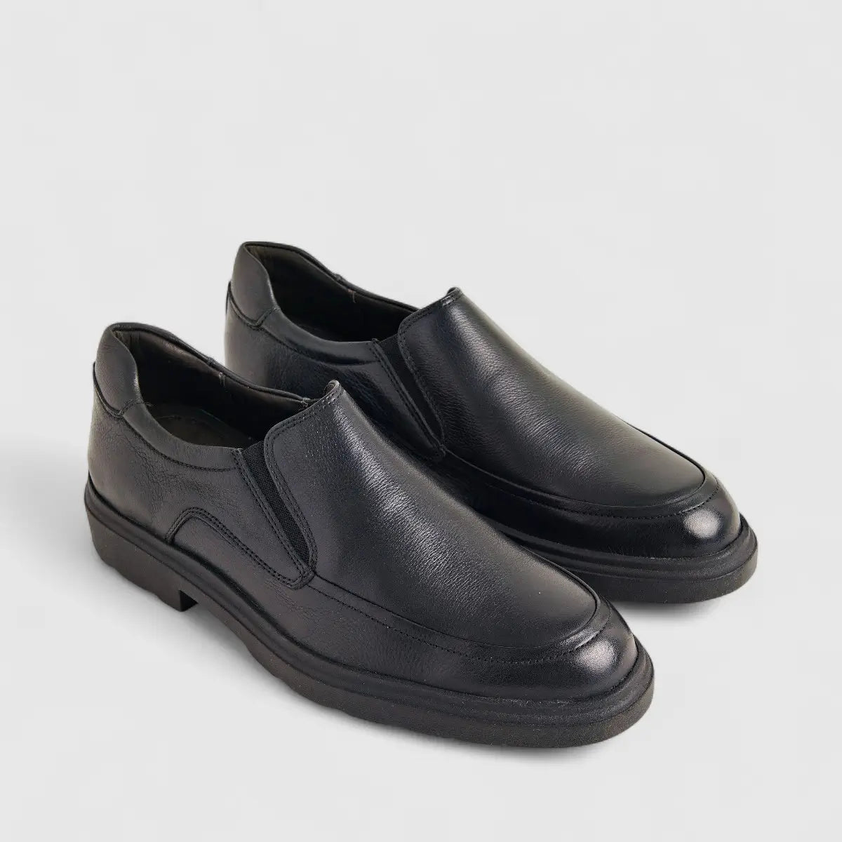 Anatomic Leather Comfort Slip On Black 898902 AN139 Slip-ons | familyshoecentre
