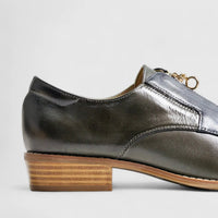Bulbul Leather Lace Up Black/Blue HA2514 Oxfords | familyshoecentre
