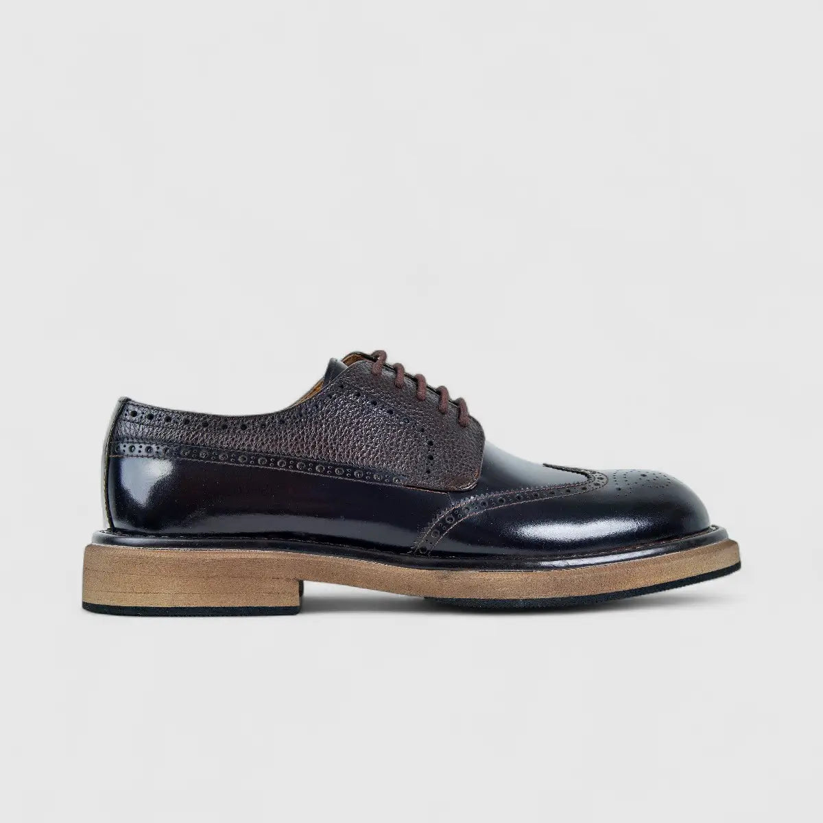 Bulletti Chunky Sole Oxfords Brown 124-14 BC3 Oxfords | familyshoecentre
