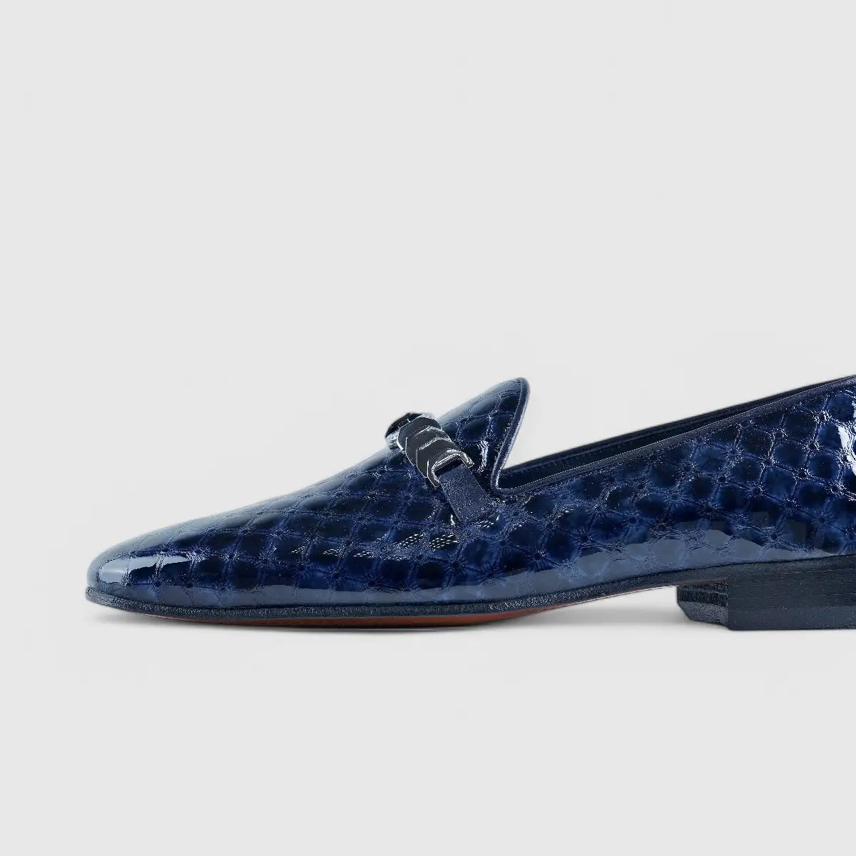 Elitto Dress Loafers Navy 11620 Loafers | familyshoecentre