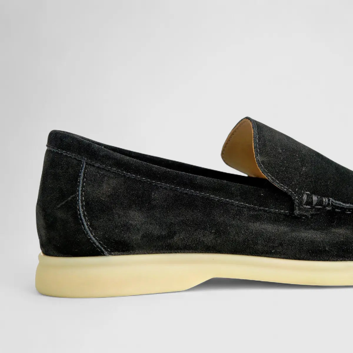 Bulletti Men's Suede Loafer F2406048 Black BK2 Loafers | familyshoecentre